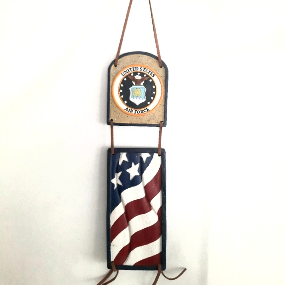 Air Force Plaque Pendant Military Militaria Flag Collectables Armed Forces